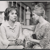 Martha Scott and unidentified in the stage production Never Too Late