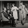 Dennis O'Keefe, Martha Scott and Will Hutchins in the stage production Never Too Late