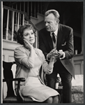 Martha Scott and Dennis O'Keefe in the stage production Never Too Late