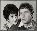 Beatrice Arthur and Bill Callaway in publicity photo for the pre-Broadway tryout of the stage production A Mother's Kisses