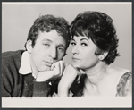 Bill Callaway and Beatrice Arthur in publicity photo for the pre-Broadway tryout of the stage production A Mother's Kisses