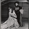 Katharine Hepburn and unidentified in the 1957 Stratford Festival stage production of Much Ado About Nothing
