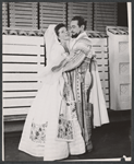 Katharine Hepburn and Alfred Drake in the 1957 Stratford Festival stage production of Much Ado About Nothing