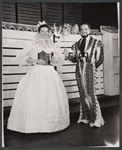 Katharine Hepburn and Alfred Drake in the 1957 Stratford Festival stage production of Much Ado About Nothing