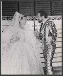 Katharine Hepburn and Alfred Drake in the 1957 Stratford Festival stage production of Much Ado About Nothing
