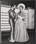 Alfred Drake and Katharine Hepburn in the 1957 Stratford Festival stage production of Much Ado About Nothing