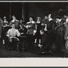 Rex Everhart [center] and unidentified others in the 1964 Stratford Festival stage production of Much Ado About Nothing