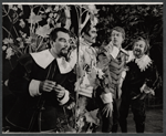 Philip Bosco [left] Frank Converse, Patrick Hines [right] and unidentified in the 1964 Stratford Festival stage production of Much Ado About Nothing