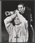 Joseph Wiseman and M. Josef Sommer in the 1966 American Shakespeare Festival production of Murder in the Cathedral