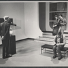 Larry Bryggman [left] and unidentified others in the stage production Museum