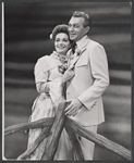 Joan Weldon and Forrest Tucker in the touring stage production The Music Man