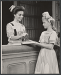 Joan Weldon and unidentified in the touring stage production The Music Man