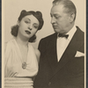 Elaine Barrie and John Barrymore in a publicity pose for the stage production My Dear Children