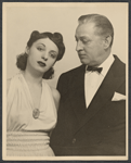 Elaine Barrie and John Barrymore in a publicity pose for the stage production My Dear Children