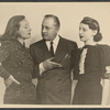 Tala Birell, John Barrymore and Elaine Barrie in publicity photo for the stage production My Dear Children