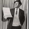 Rex Harrison in rehearsal for the stage production My Fair Lady