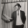 Rex Harrison in rehearsal for the stage production My Fair Lady