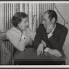 Julie Andrews and Rex Harrison in rehearsal for the stage production My Fair Lady