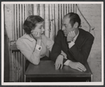 Julie Andrews and Rex Harrison in rehearsal for the stage production My Fair Lady