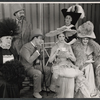 Julie Andrews and ensemble in the stage production My Fair Lady