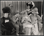 Julie Andrews and ensemble in the stage production My Fair Lady