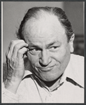 E. G. Marshall in publicity photo for the stage production Nash at Nine