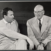 Sumner Arthur Long and George Abbott in rehearsal for the stage production Never Too Late