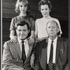 Fran Sharon, Orson Bean, Maureen O'Sullivan and Paul Ford in rehearsal for the stage production Never Too Late