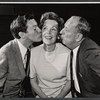 Orson Bean, Maureen O'Sullivan and Paul Ford in rehearsal for the stage production Never Too Late