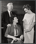 House Jameson, Leona Maricle and Maureen O'Sullivan [right] in rehearsal for the stage prodcution Never Too Late