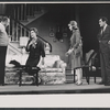 Paul Ford, Maureen O'Sullivan, Fran Sharon and Orson Bean in the stage production Never Too Late