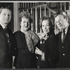 Maureen O'Sullivan, Arthur Godfrey [right] and unidentified others in the stage production Never Too Late