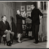 Arthur Godfrey, Maureen O'Sullivan and Richard Mulligan in the stage production Never Too Late