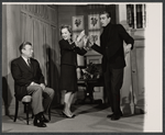 Arthur Godfrey, Maureen O'Sullivan and Richard Mulligan in the stage production Never Too Late