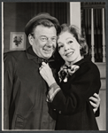 Arthur Godfrey and Maureen O'Sullivan in the stage production Never Too Late