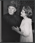 William Bendix and Nancy Carroll in the 1963 tour of the stage production Never Too Late