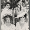 Glenn Walken, April Shawhan, Sam Waterston and Kathleen Widdoes in the 1972 NY Shakespeare stage production of Much Ado About Nothing