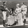 Jeanne Hepple [center] and unidentified others in the 1972 NY Shakespeare stage production of Much Ado About Nothing