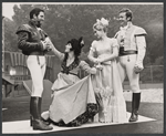 Jeanne Hepple [center] and unidentified others in the 1972 NY Shakespeare stage production of Much Ado About Nothing