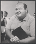 Stubby Kaye in rehearsal for the stage production Lil' Abner