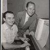 Gene de Paul and Johnny Mercer in rehearsal for the stage production Lil' Abner