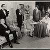 Sam Levene, Hayden Rorke, Kitty Carlisle, Harold J. Kennedy, Ruth McDevitt, Michael Goodwin, and Vivian Blaine in the stage production Light Up the Sky