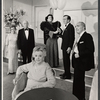 Vivian Blaine, Harold J. Kennedy, Ruth McDevitt, Kitty Carlisle, Hayden Rorke, and Sam Levene in the stage production Light up the Sky