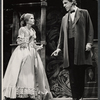 Eve Marie Saint and Fred Gwynne in the stage production The Lincoln Mask