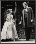 Eve Marie Saint and Fred Gwynne in the stage production The Lincoln Mask