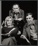 Eve Marie Saint, Gene Frankel and Fred Gwynne in rehearsal for the stage production The Lincoln Mask