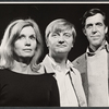 Eve Marie Saint [left], Fred Gwynne [right] and unidentified in rehearsal for the stage production The Lincoln Mask
