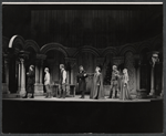 Dennis Cooney, Bruce Scott, James Rado, Robert Preston, Rosemary Harris, Christopher Walken and Suzanne Grossman in the stage production The Lion in Winter