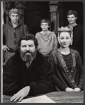 James Rado, Bruce Scott, Dennis Cooney, Robert Preston and Rosemary Harris in the stage production The Lion in Winter