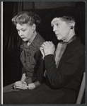 Una Merkel and Eva Le Gallienne in the stage production Listen to the Mocking Bird